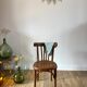 Pair of Baumann curved wood bistro chairs early twentieth century