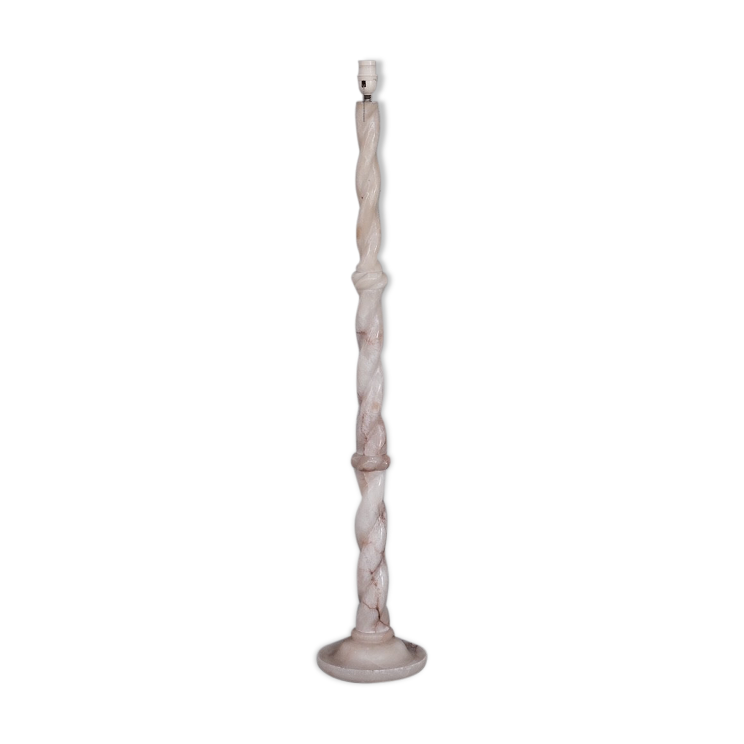 Alabaster french mid-century floor lamp