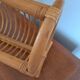 Vintage rattan magazine rack