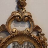 Miroir bois doré 60 x 30 cm