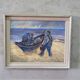 Swedish modern painting, 1970s Börje Nettelbring (1913-1986). oil on canvas. framed.