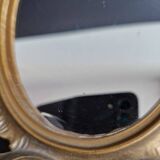 Pair of gilded rococo style mirrors, 1970s