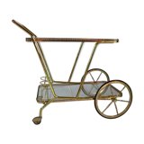 Elegant food trolley - brass - vintage.