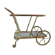 Elegant food trolley - brass - vintage.