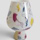 Postmodern Italian Murano Art Glass Chalice, Abstract Decoration, 1980s