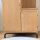Renovated vintage 1950s oak boarding school wardrobe