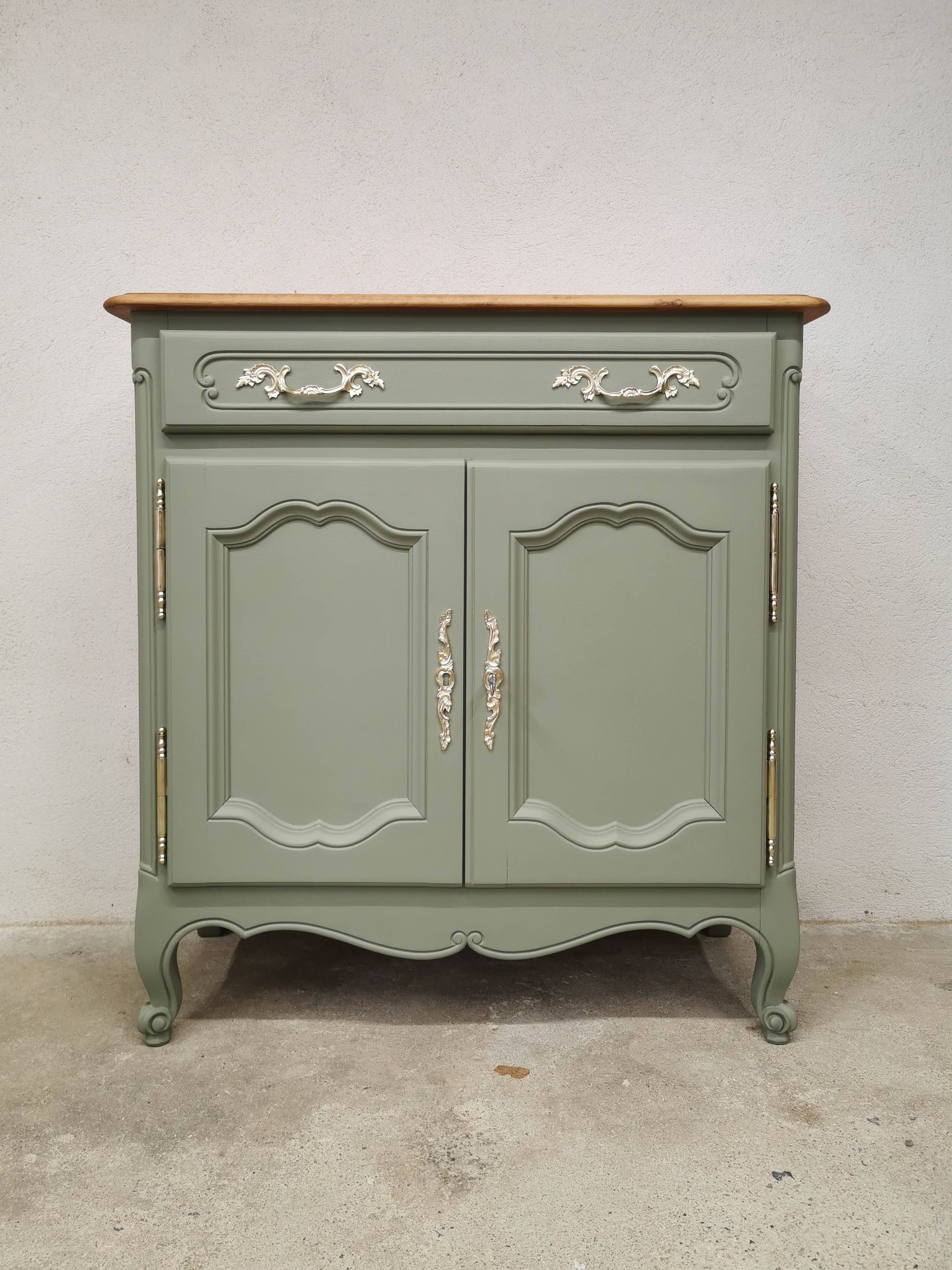 Vintage buffet in cherry wood refurbished