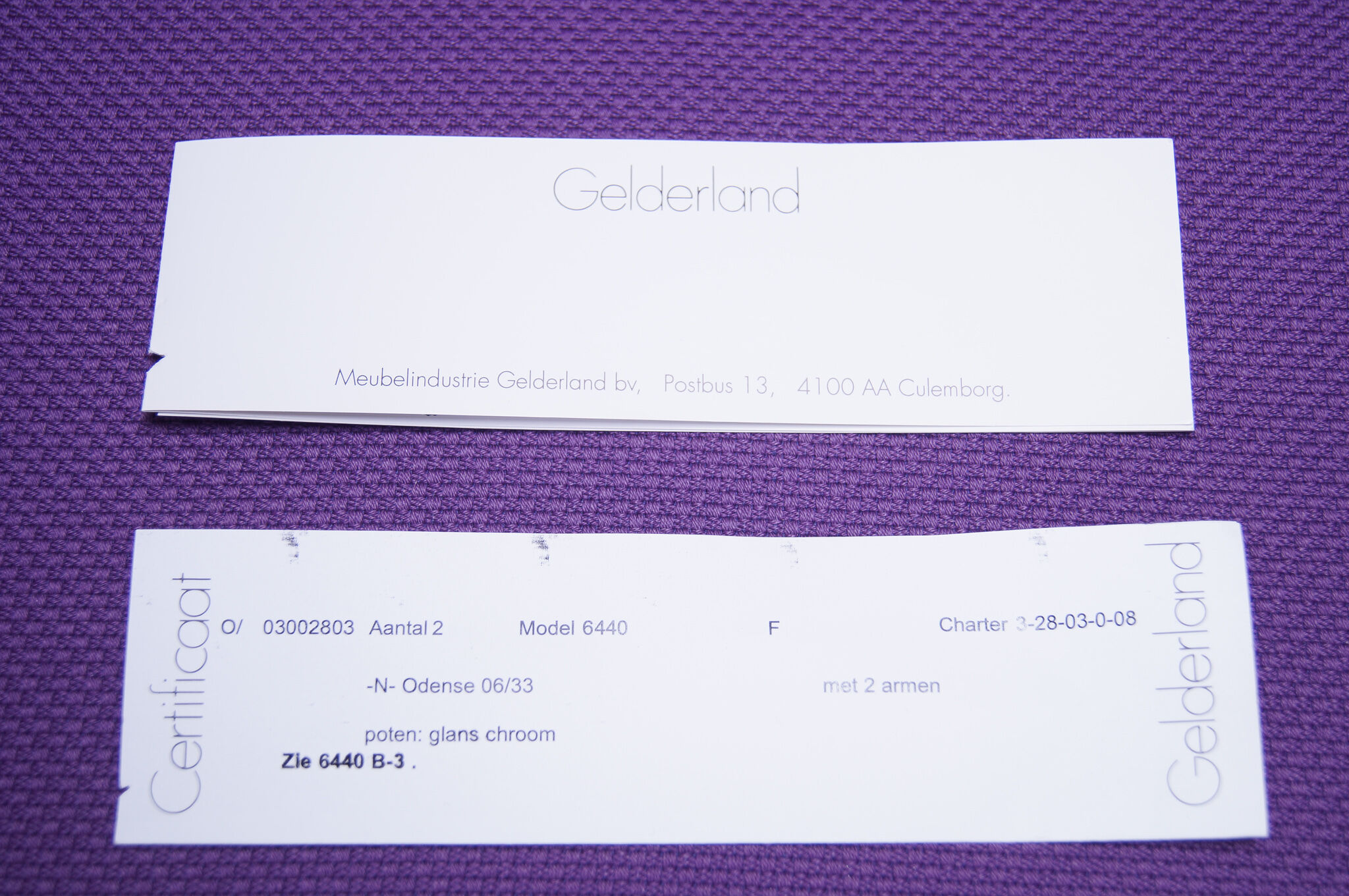 Jan des Bouvrie for Gelderland - Model 6440 - Livingroom set - Purple