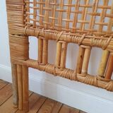 Rattan and wicker headboard