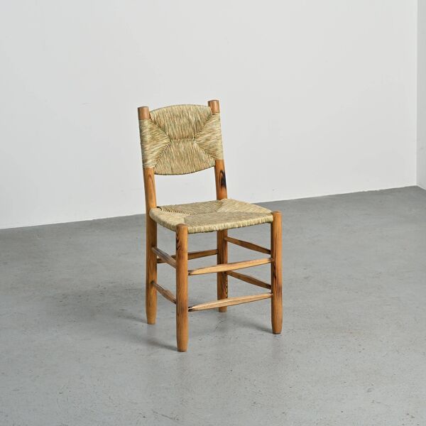 Suite de 6 chaises modèle Bauche par Charlotte Perriand, circa 1960
