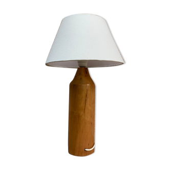 Vintage table lamp lamp IKEA design from Sweden in light solid wood with lampshade