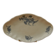 Longchamp earthenware dish cornflower decoration