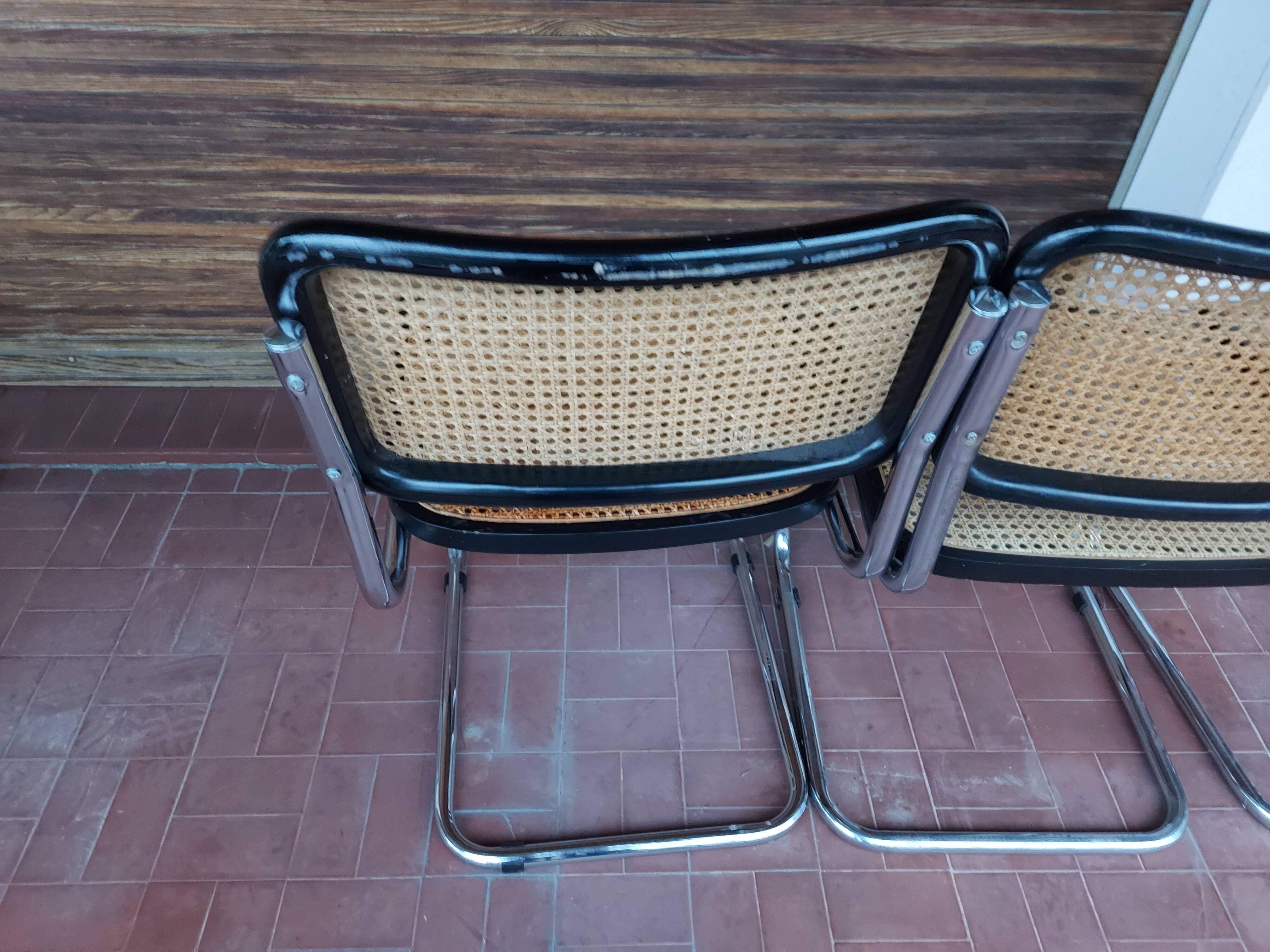 Set of 5 chairs Marcel Breuer B32