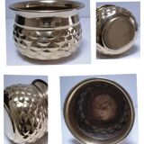 quatre cache-pot laiton vintage