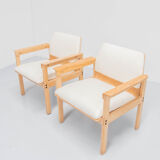 Set of two vintage lounge seats
