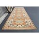 Vintage Turkish Hand-Knotted Wool Cotton Orange Runner Rug 77x276