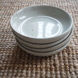 Set of 4 hollow plates in sandstone of the Marais