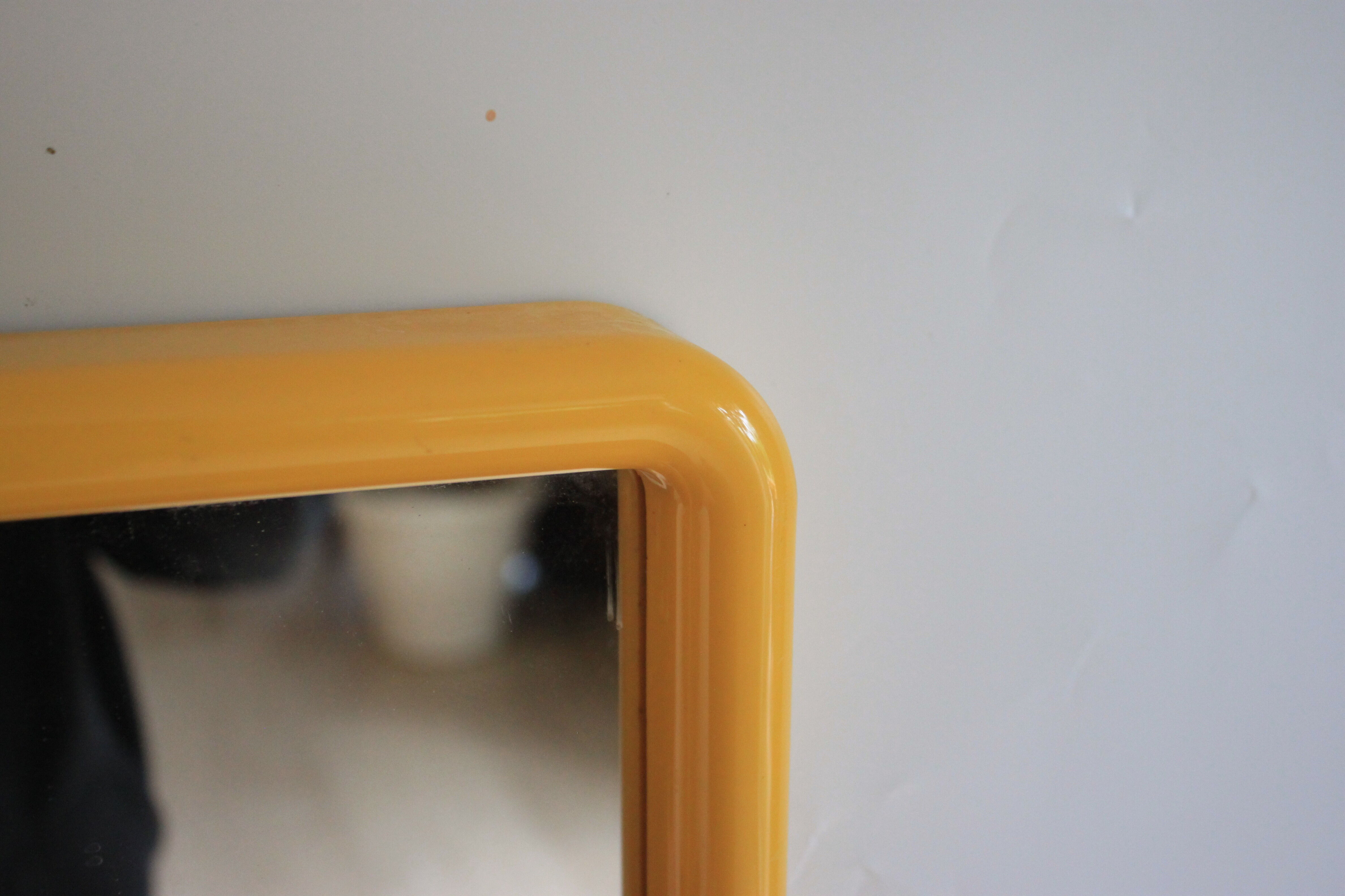 Italian space age plastic bathroom set, mirror