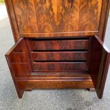 Louis Philippe burr walnut and marble secretary from the 19th century