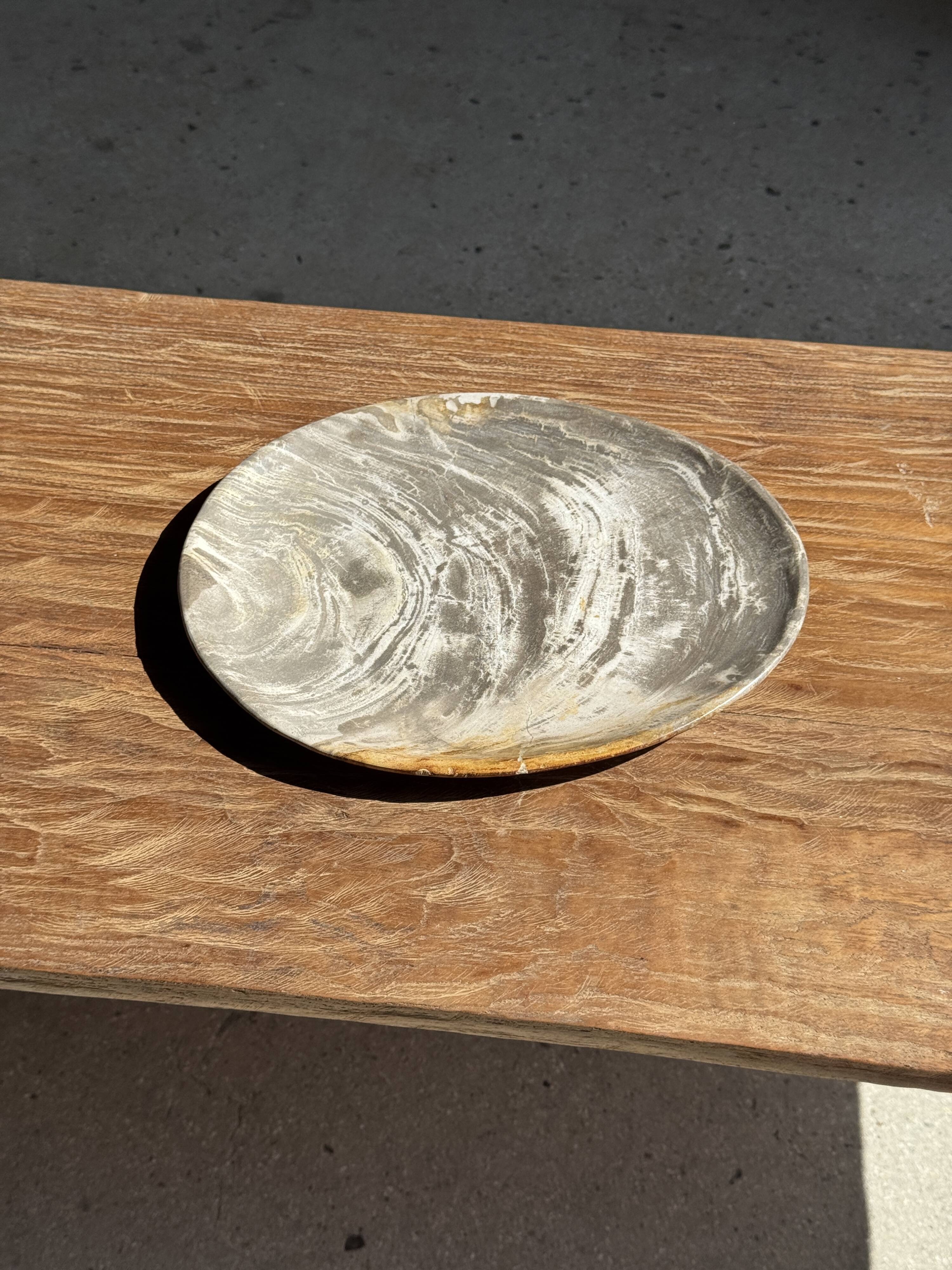 Petrified wood bowl or dish D27-23 -3322