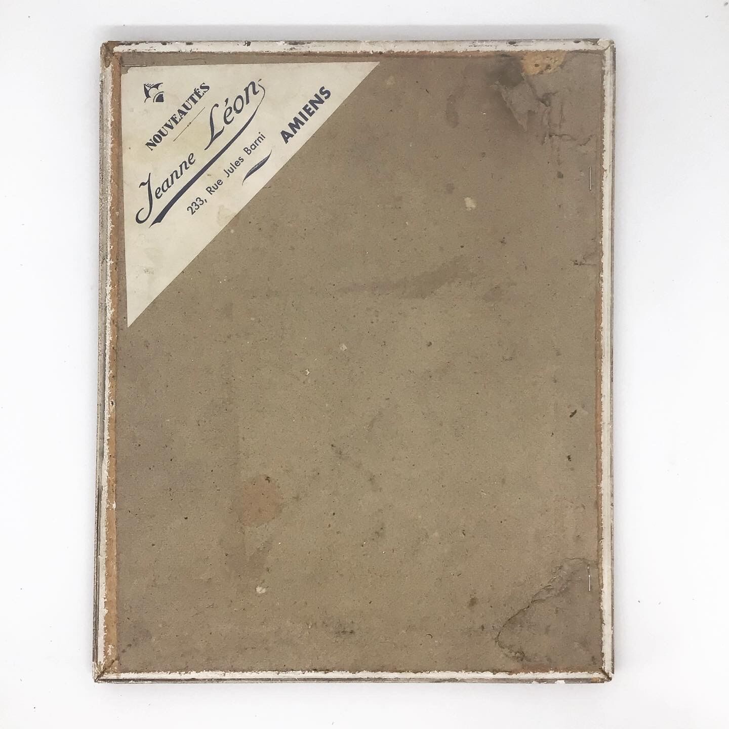 Miroir fleuri doré et argenté