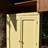 Armoire ancienne buffet jaune vintage parisien
