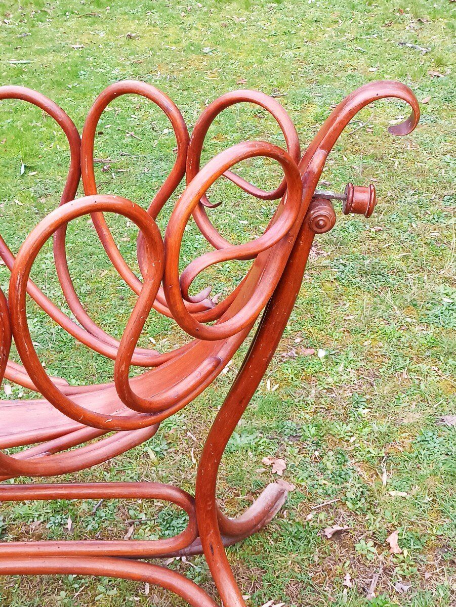 Turned wooden cradle
