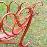 Turned wooden cradle