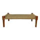 Charpoy Indian bench in braided rope
