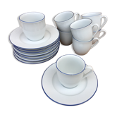 Set of 8 cups and saucers Guy Degrenne