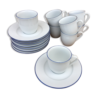 Set of 8 cups and saucers Guy Degrenne