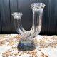 Pair of art deco crystal chandeliers