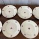10 plates, 20cm diameter, "Rose" pattern