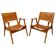 Gelenka Armchairs in Solid Beech Wood, Germany, 1950, Set of 2