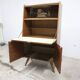 1960 Scandinavian secretary with teak compass feet and pastel yellow top