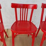 Red baumann chairs
