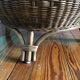 Ottoman stool in rattan from the 60s