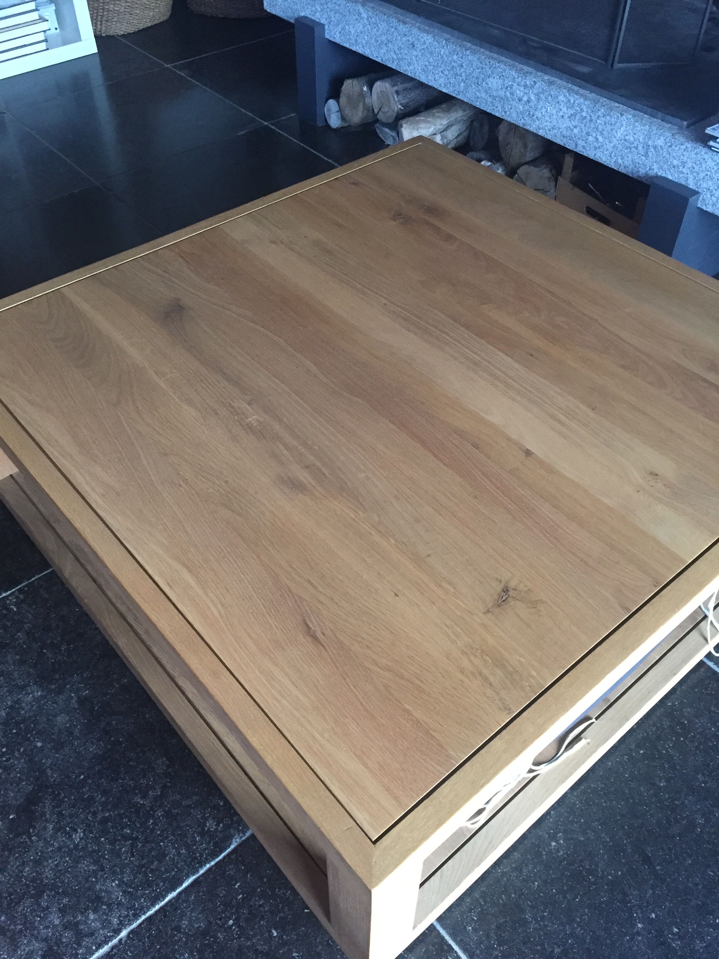 Ethnicraft solid oak coffee table