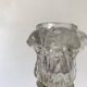 Molded glass candle holder 24 cm
