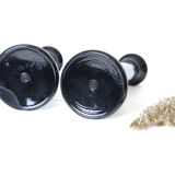 2 chandeliers, Arcoroc style, vintage French