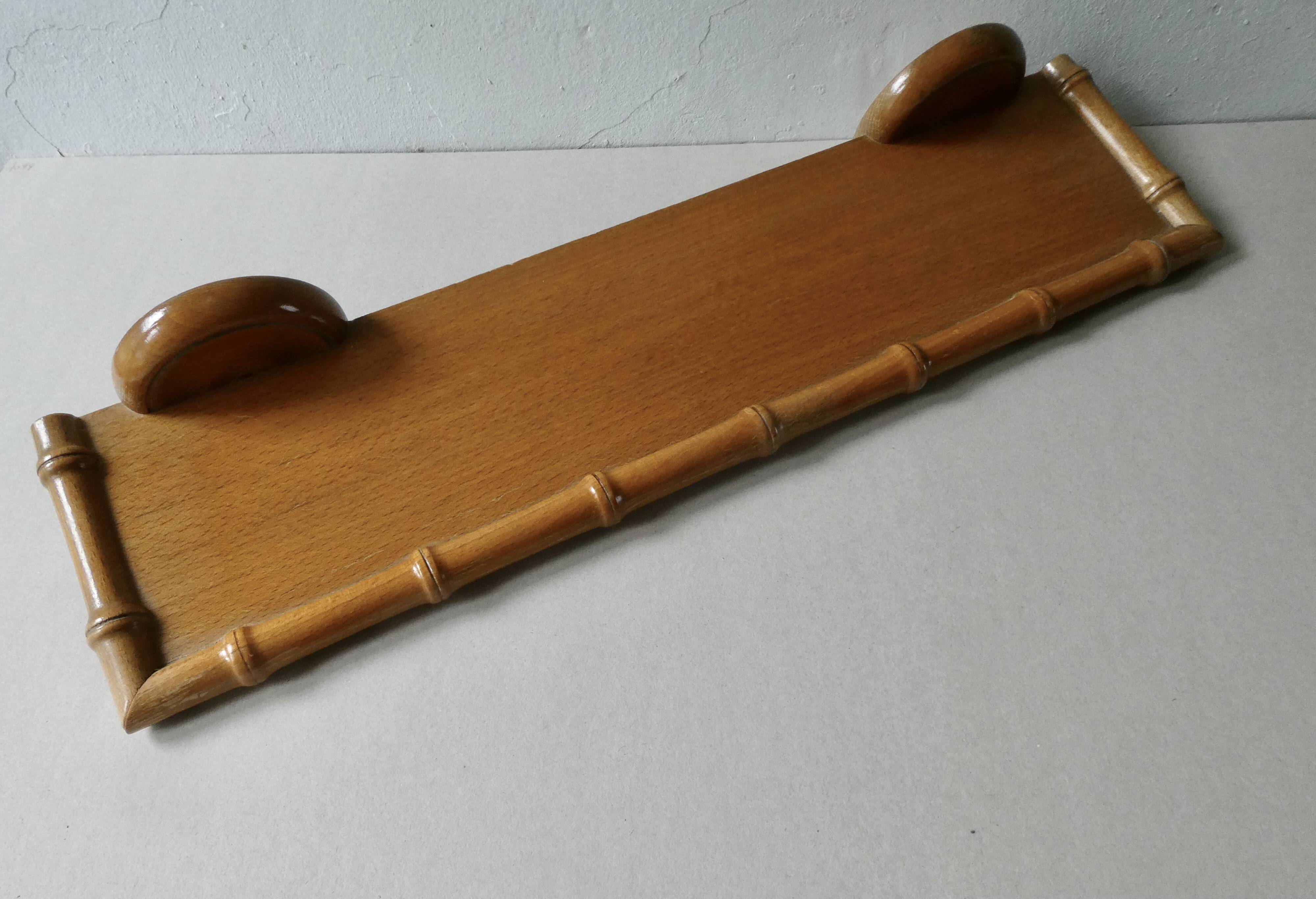 Wooden wall shelf, imitating bamboo