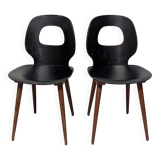 Pair of Baumann chairs, eye type.