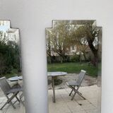 Duo bevelled mirrors - 150x42cm