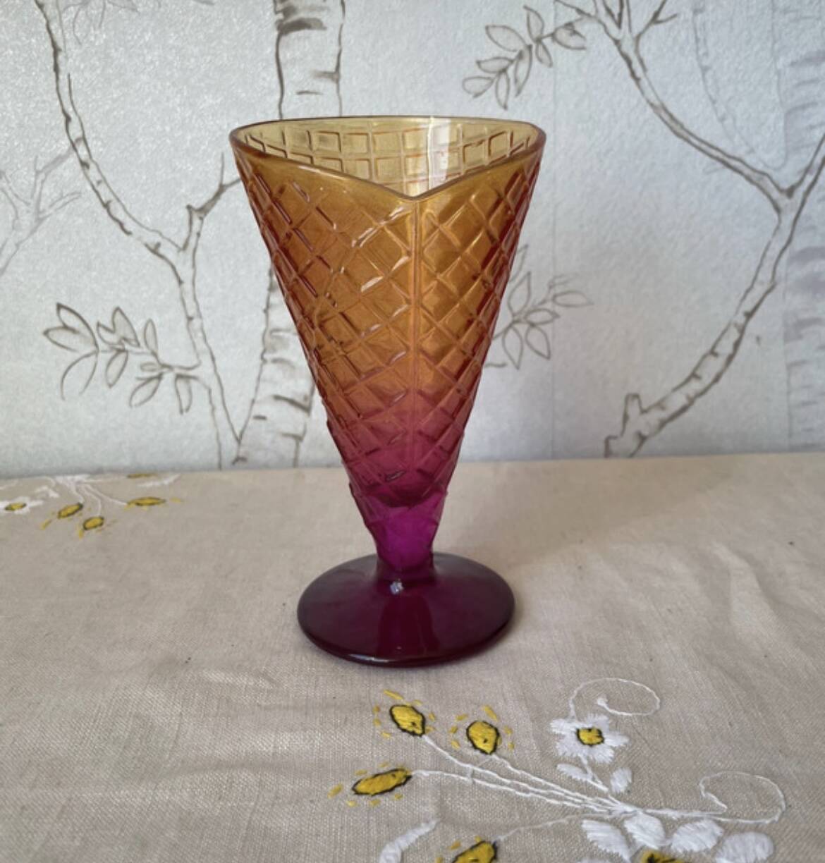 5 vintage Bormioli Rocco ice cream cups