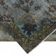 Overdyed Wool Vintage Handmade Carved Rug 169 cm x 288 cm