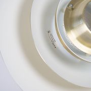 Danish vintage pendant lamp Dania by Kurt Wiborg, Jeka, 1980s