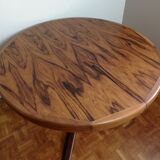 Central-footed rosewood round table