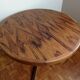 Central-footed rosewood round table