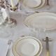 Villeroy and Boch ivory and gold edging service 52 pcs