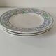 3 plates Churchill England mosaic and floral design